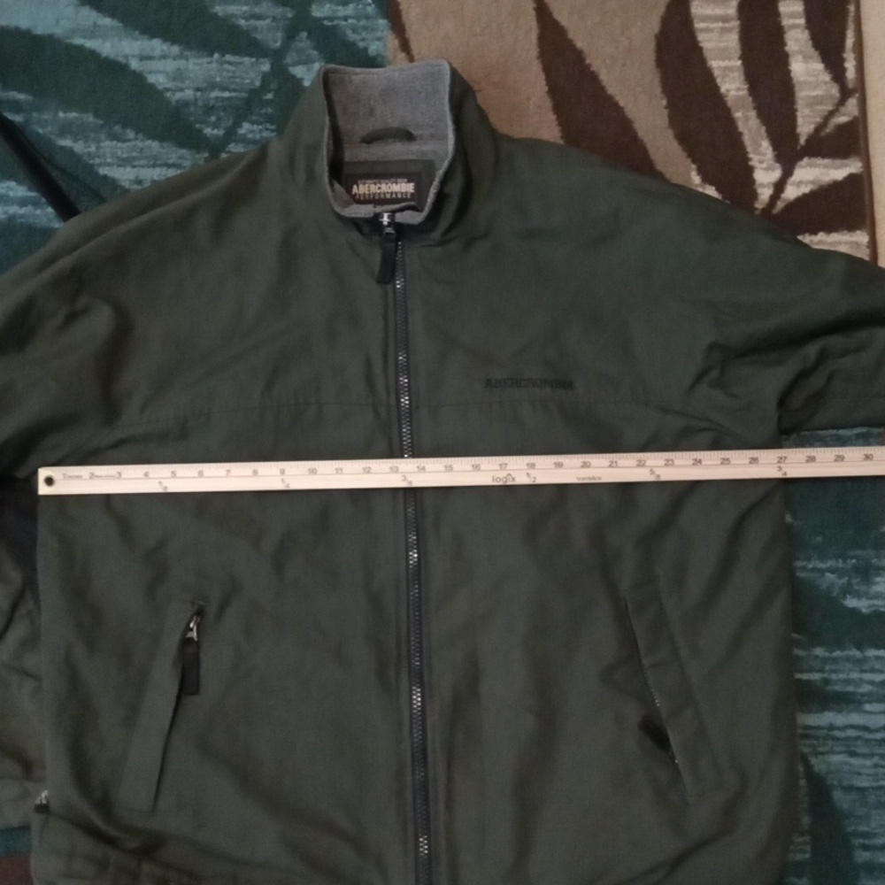 Abercrombie & Fitch Vintage Mens Jacket Full Zip Fleece Lined Coat Size Large - Picture 8 of 11